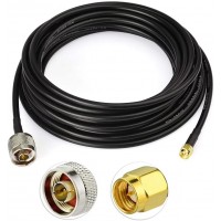 SMA Male Plug to N Male Plug Straight RF Coax Pigtail Cable RG58 50CM