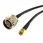 SMA Male Plug to N Male Plug Straight RF Coax Pigtail Cable RG58 50CM