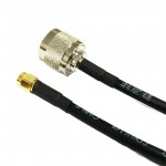 SMA Male Plug to N Male Plug Straight RF Coax Pigtail Cable RG58 50CM