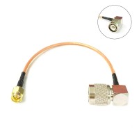 SMA Male Plug to TNC Male Plug Right Angle Pigtail Cable RG316 15CM