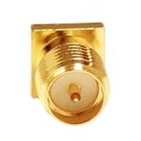 RP SMA Female Edge PCB Mount RF Coax Connector Goldplated Straight Adapter