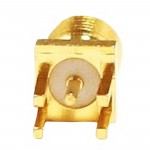 RP SMA Female Edge PCB Mount RF Coax Connector Goldplated Straight Adapter